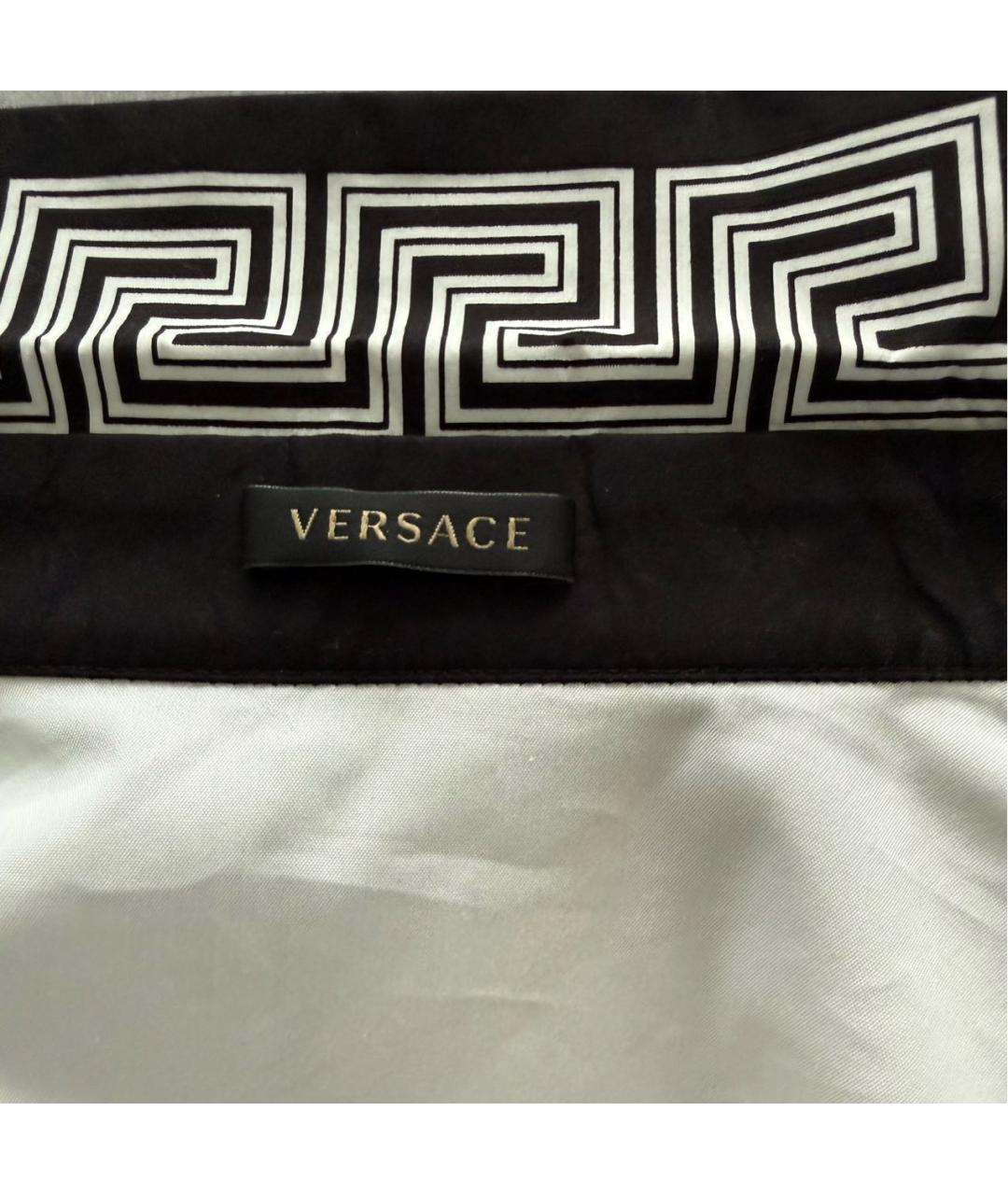 VERSACE Белая хлопко-эластановая рубашка, фото 7