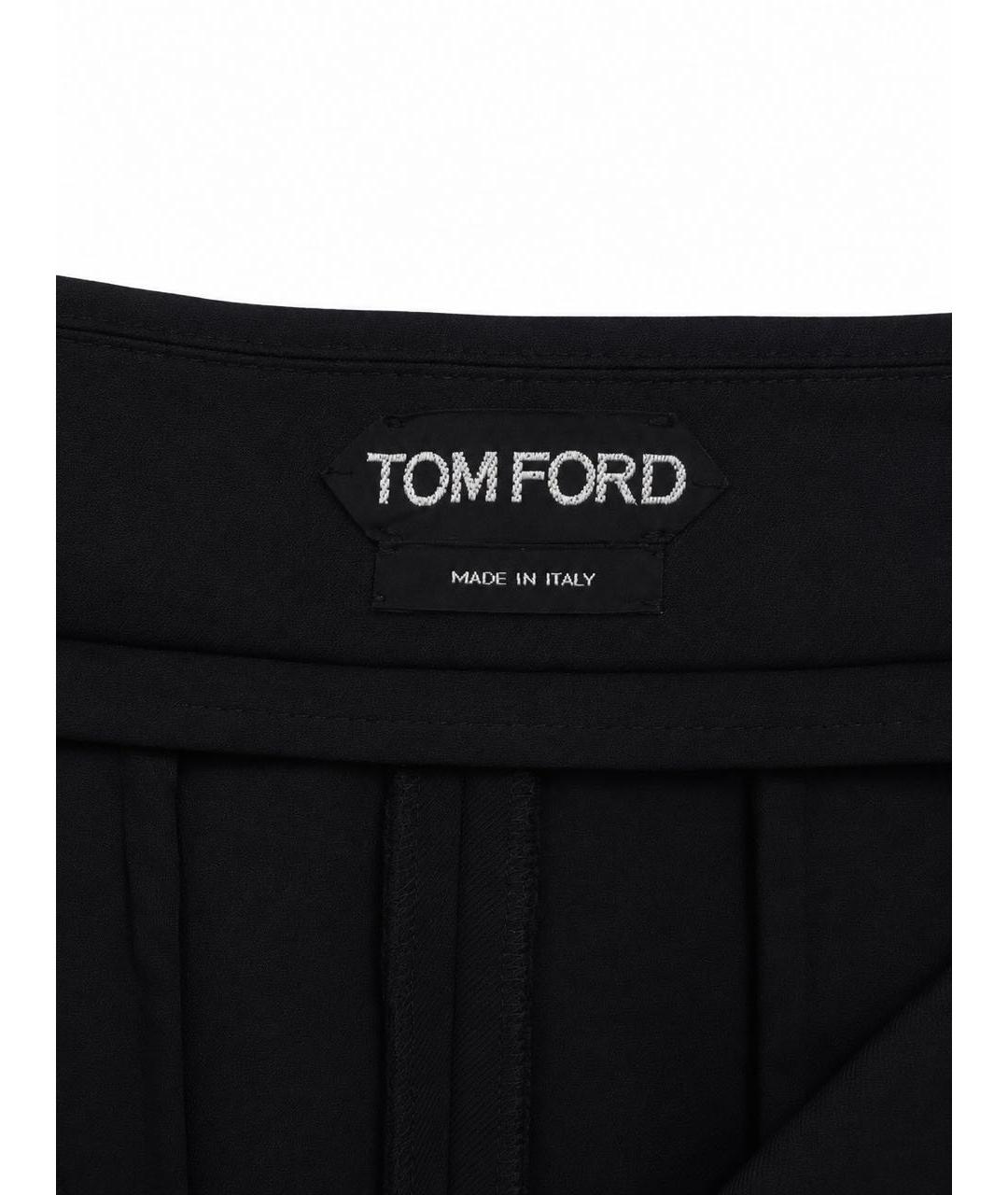 TOM FORD Черные шерстяные брюки узкие, фото 6