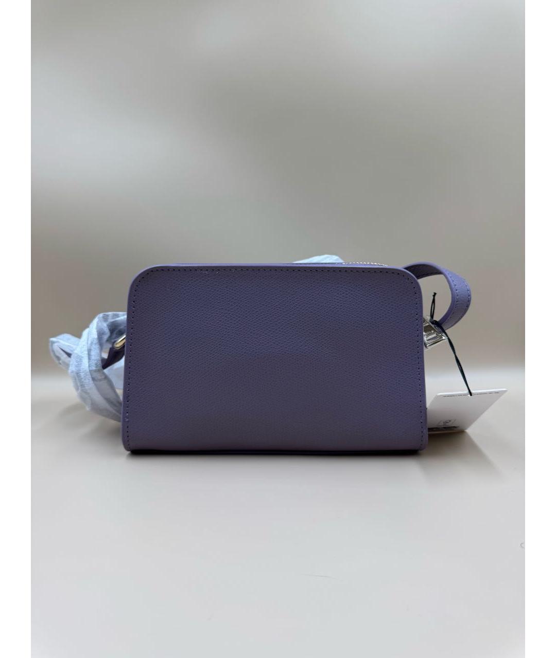 FURLA Фиолетовая кожаная сумка через плечо, фото 2