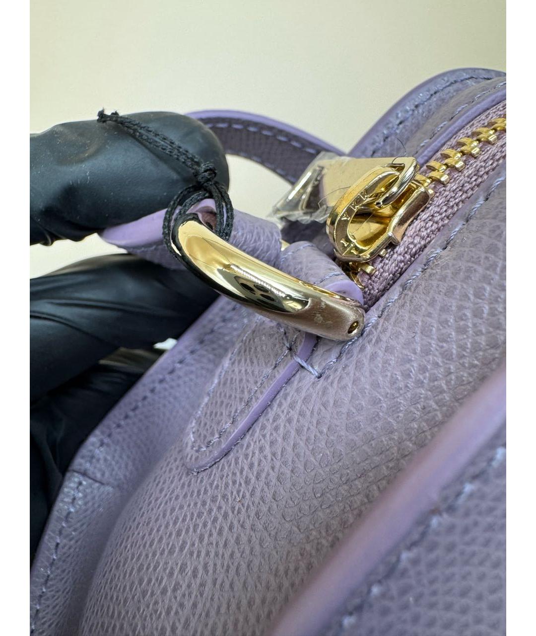 FURLA Фиолетовая кожаная сумка через плечо, фото 8