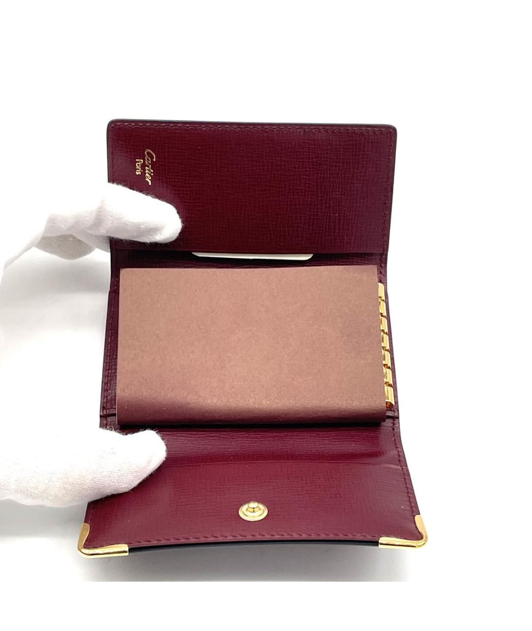 CARTIER Бордовая мелочница, фото 6