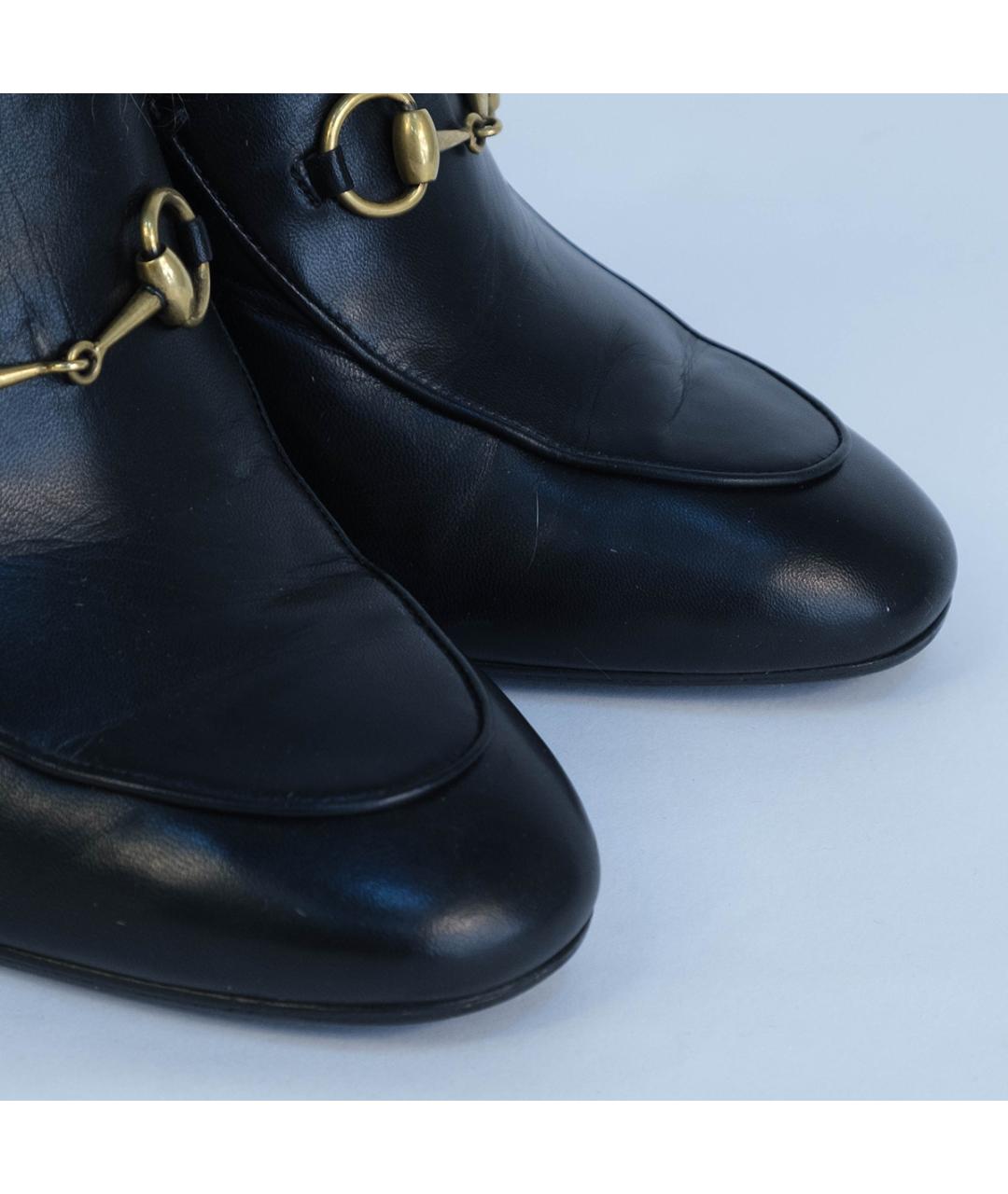 GUCCI Черные кожаные мюли, фото 4