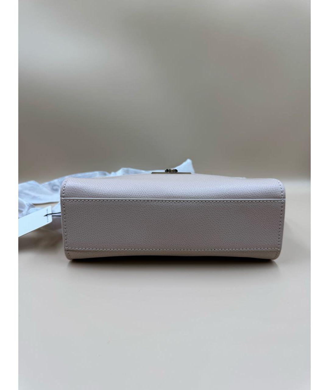 FURLA Бежевая кожаная сумка через плечо, фото 5