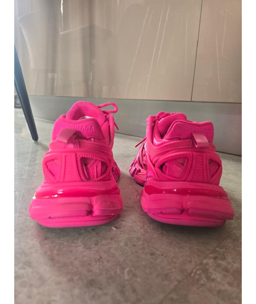 BALENCIAGA Фуксия кроссовки, фото 4