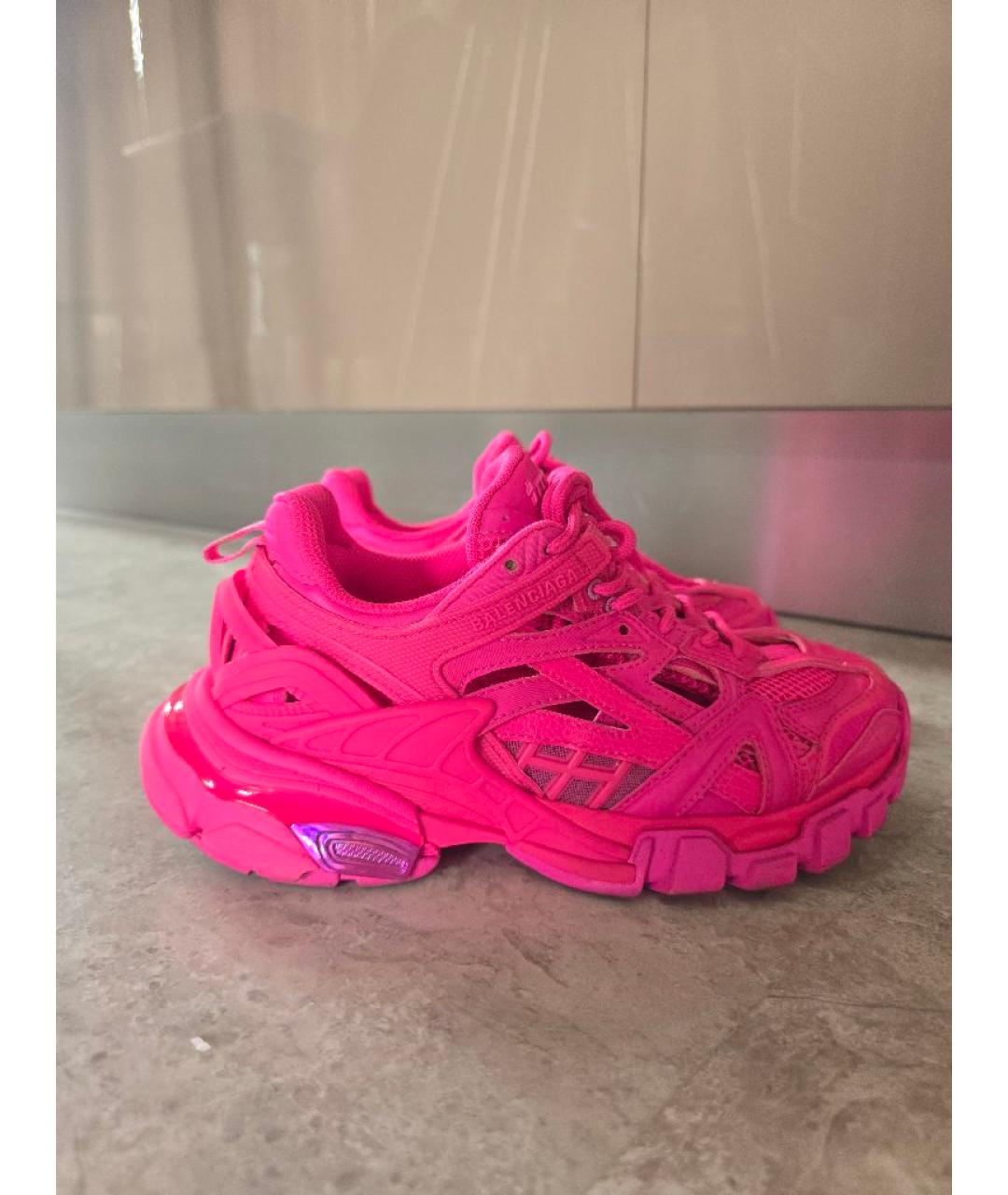BALENCIAGA Фуксия кроссовки, фото 10