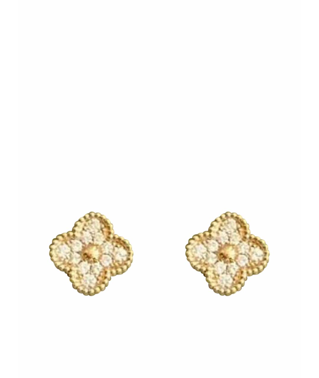 VAN CLEEF & ARPELS Желтые серьги из желтого золота, фото 1