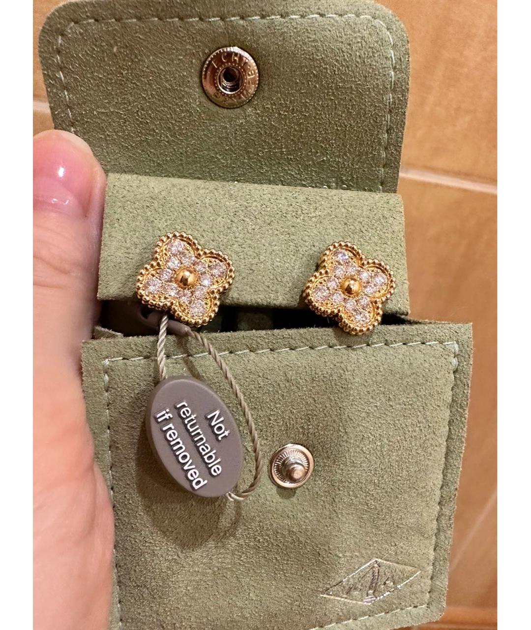 VAN CLEEF & ARPELS Желтые серьги из желтого золота, фото 2