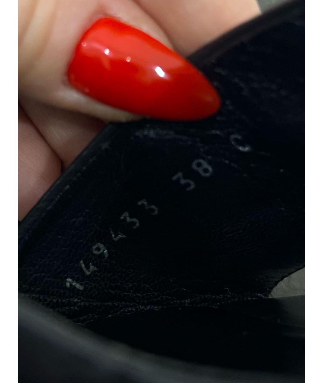 GUCCI Черные кожаные мюли, фото 8