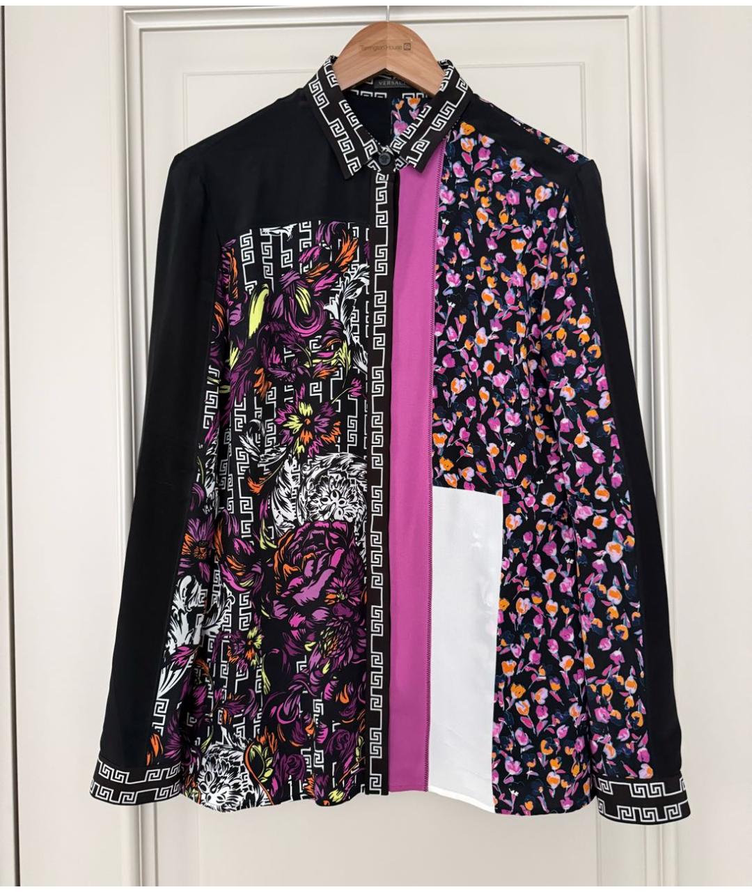 VERSACE Мульти шелковая рубашка, фото 5