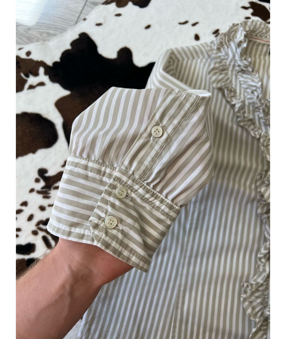 WEEKEND MAX MARA Мульти хлопковая рубашка, фото 6