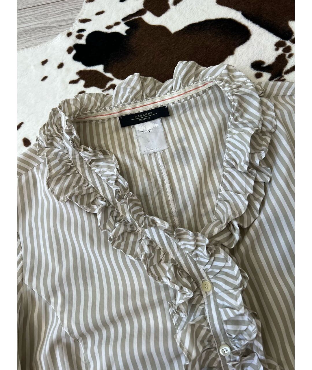 WEEKEND MAX MARA Мульти хлопковая рубашка, фото 5