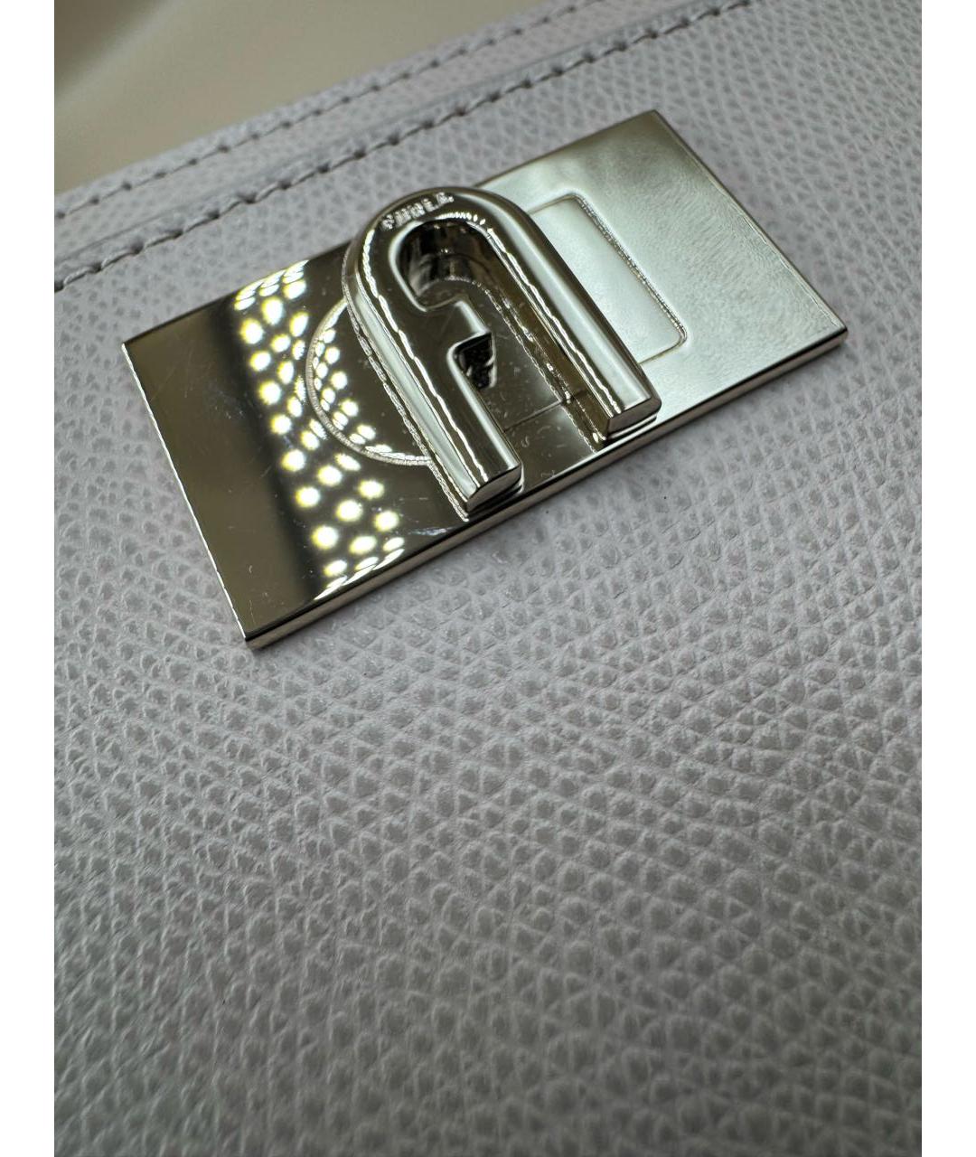 FURLA Бежевая кожаная сумка через плечо, фото 8