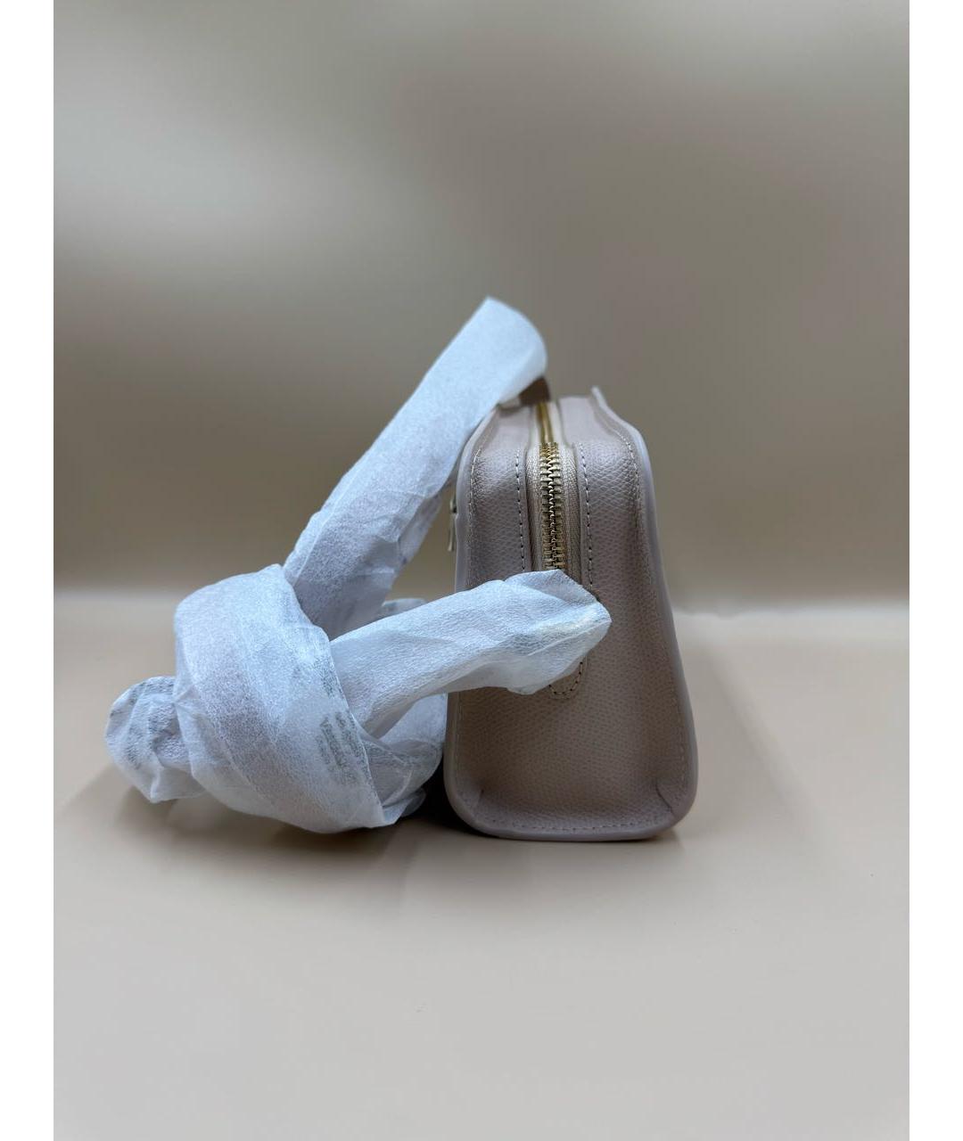 FURLA Бежевая кожаная сумка через плечо, фото 3