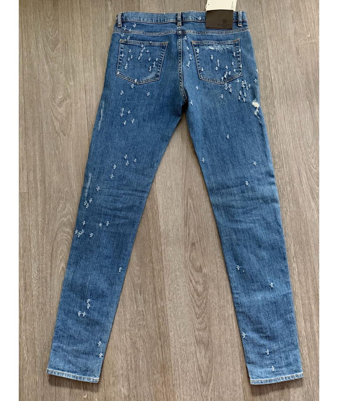 GIVENCHY Голубые хлопко-эластановые джинсы скинни, фото 2