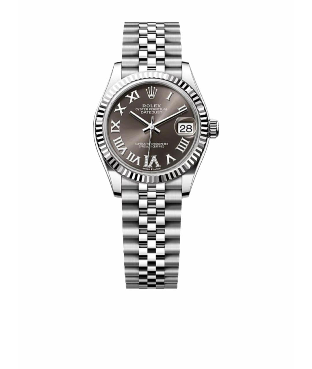 ROLEX Серые часы из белого золота, фото 1