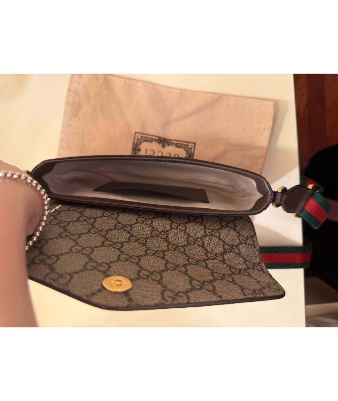GUCCI Кожаная сумка через плечо, фото 6