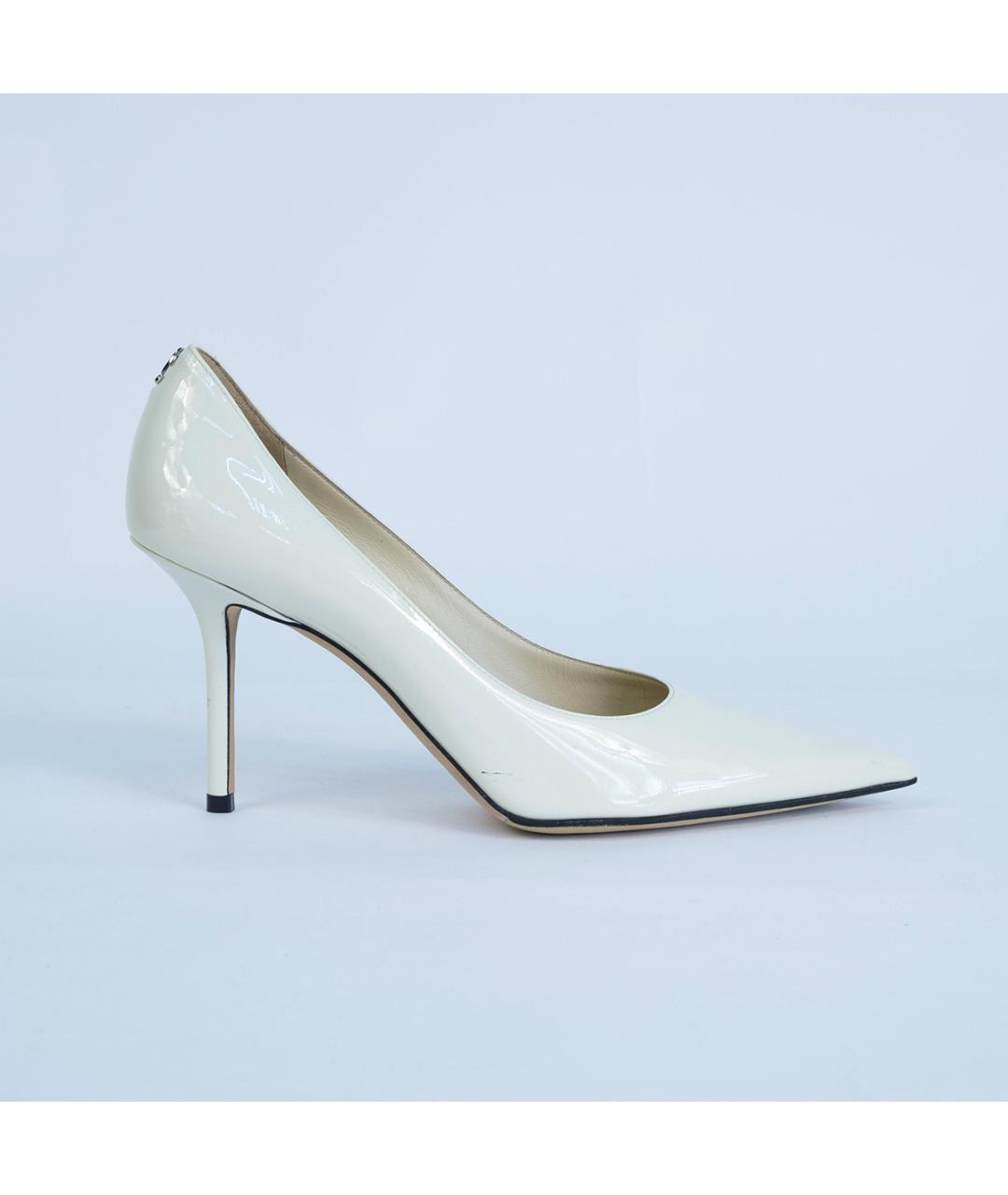 JIMMY CHOO Белые кожаные туфли, фото 2