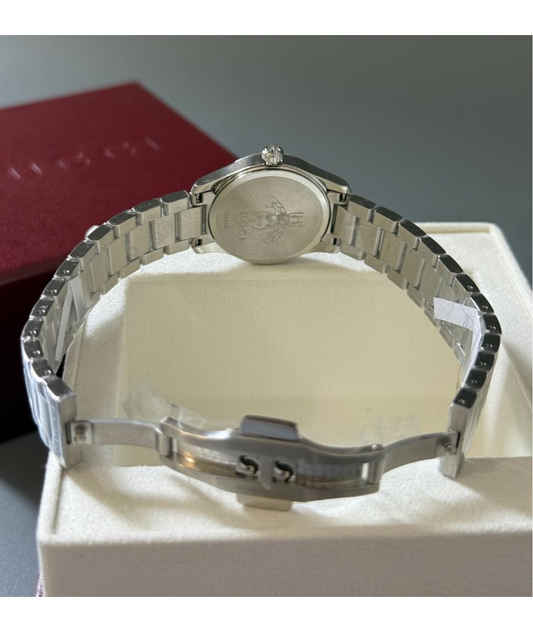 GUCCI Серебряные стальные часы, фото 8