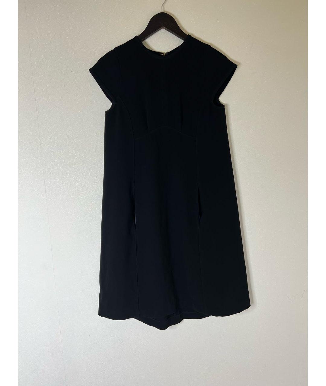 JIL SANDER Черное ацетатное платье, фото 8
