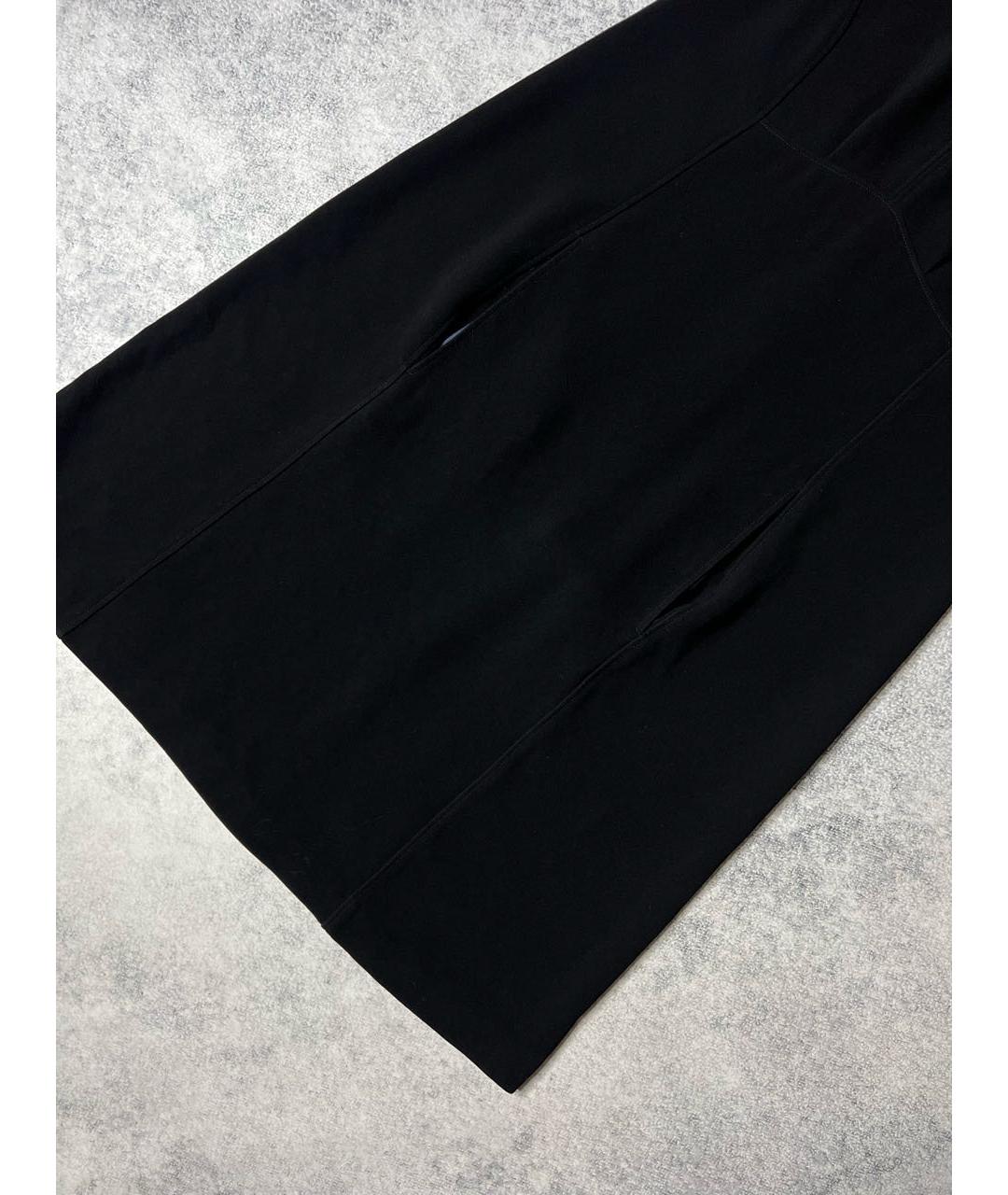 JIL SANDER Черное ацетатное платье, фото 2
