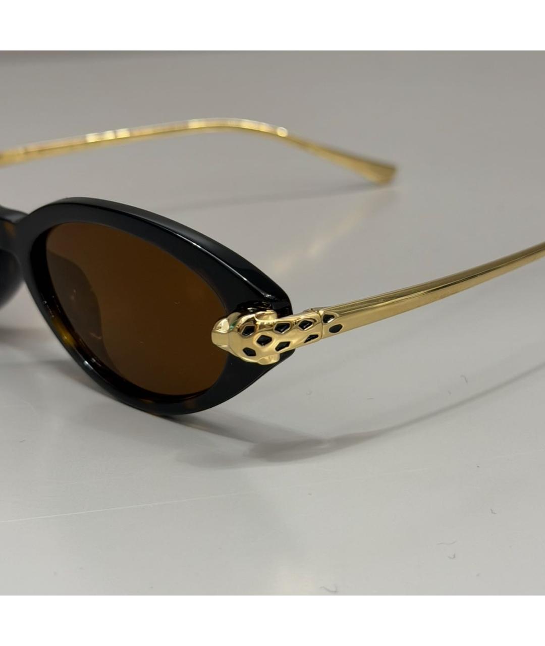 CARTIER Черные пластиковые солнцезащитные очки, фото 4
