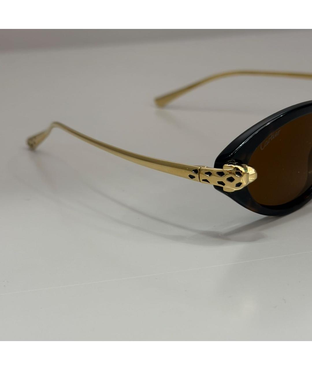 CARTIER Черные пластиковые солнцезащитные очки, фото 3