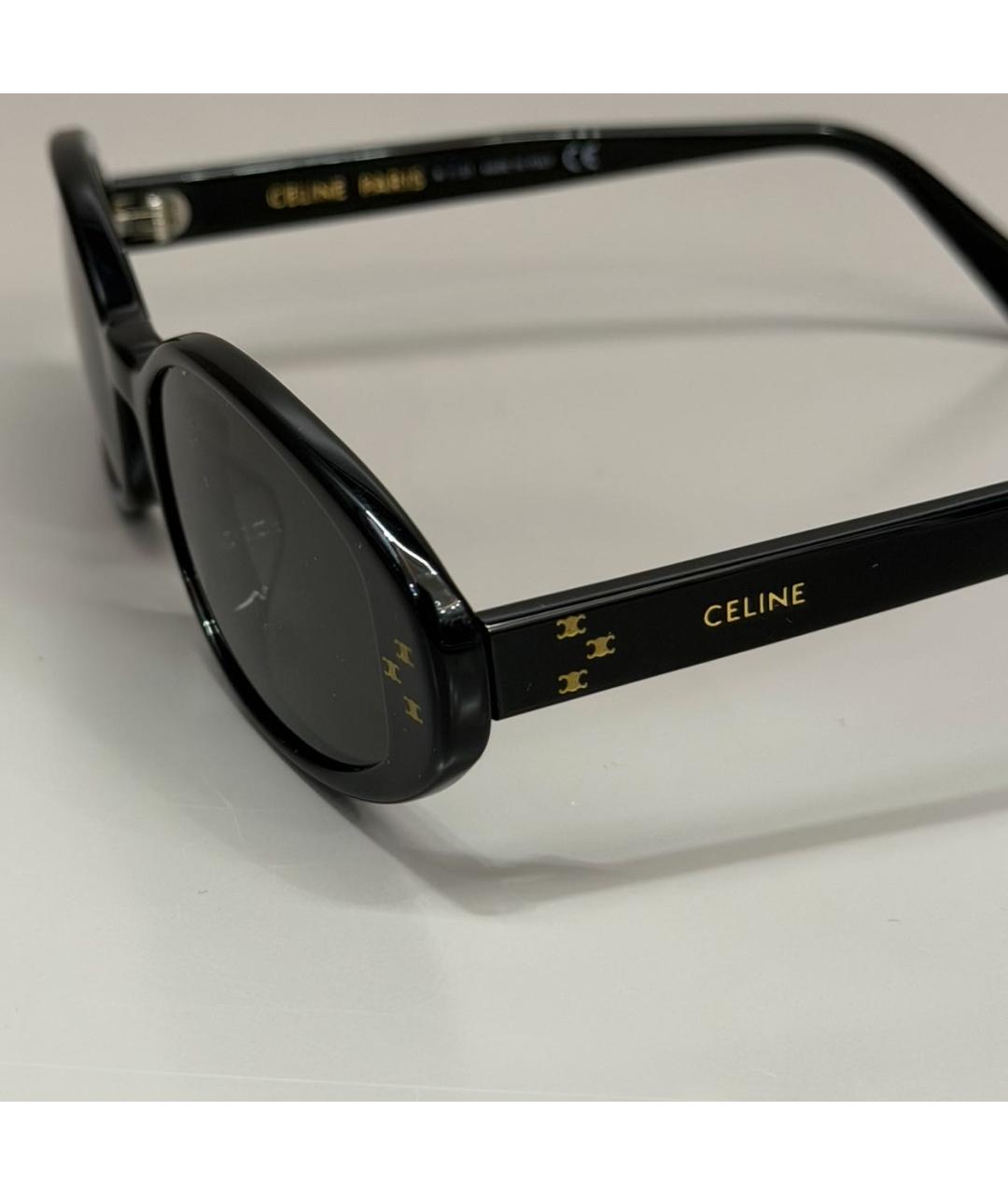 CELINE Черные пластиковые солнцезащитные очки, фото 6