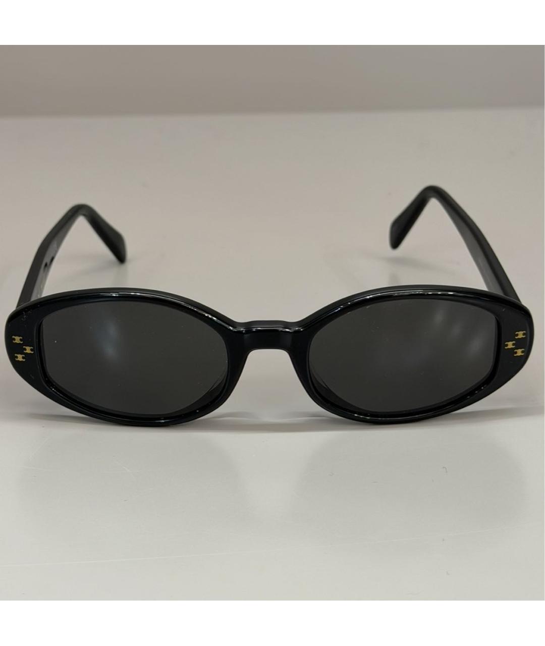CELINE Черные пластиковые солнцезащитные очки, фото 4