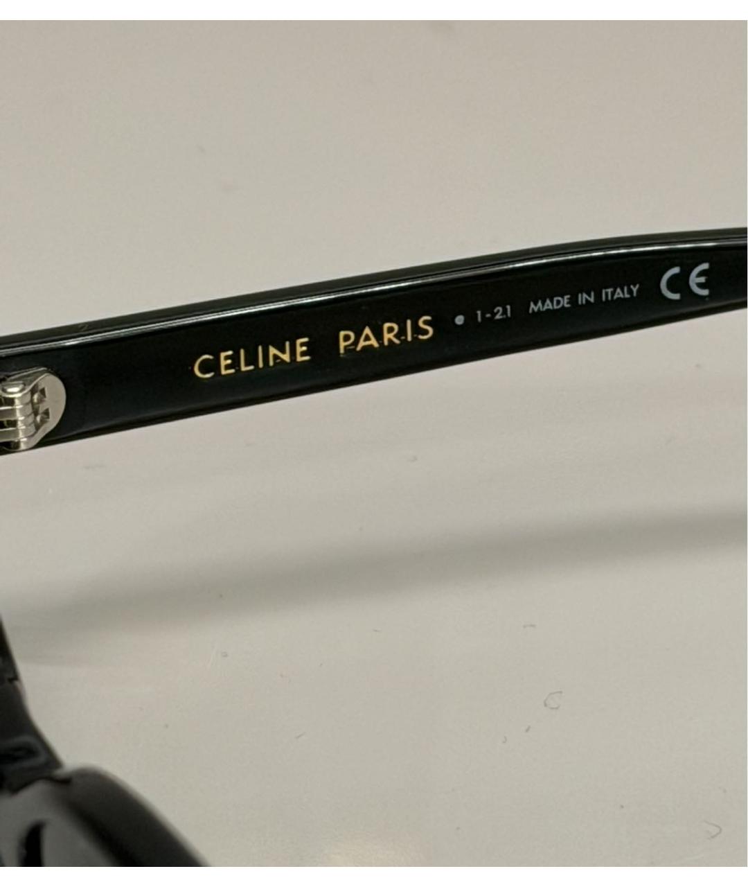 CELINE Черные пластиковые солнцезащитные очки, фото 7