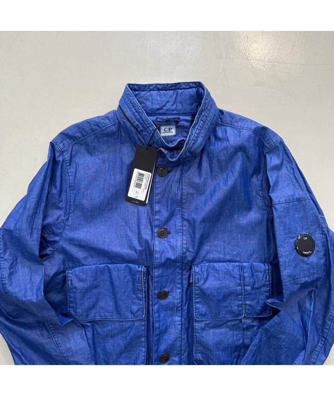 CP COMPANY Синяя льняная куртка, фото 3