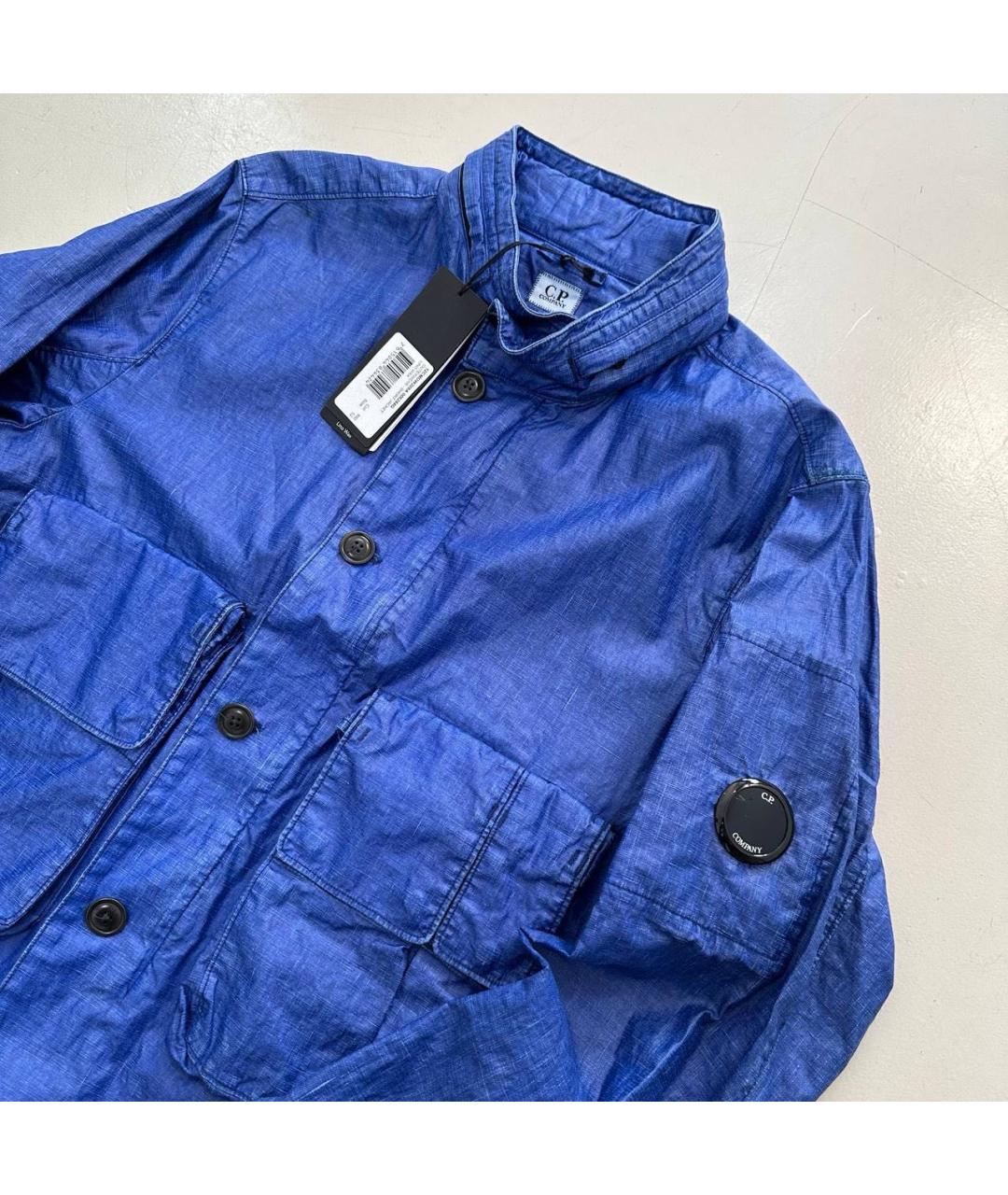 CP COMPANY Синяя льняная куртка, фото 4