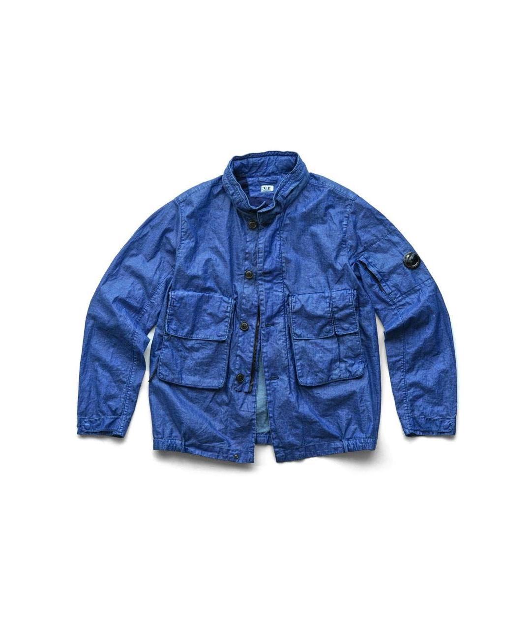 CP COMPANY Синяя льняная куртка, фото 8