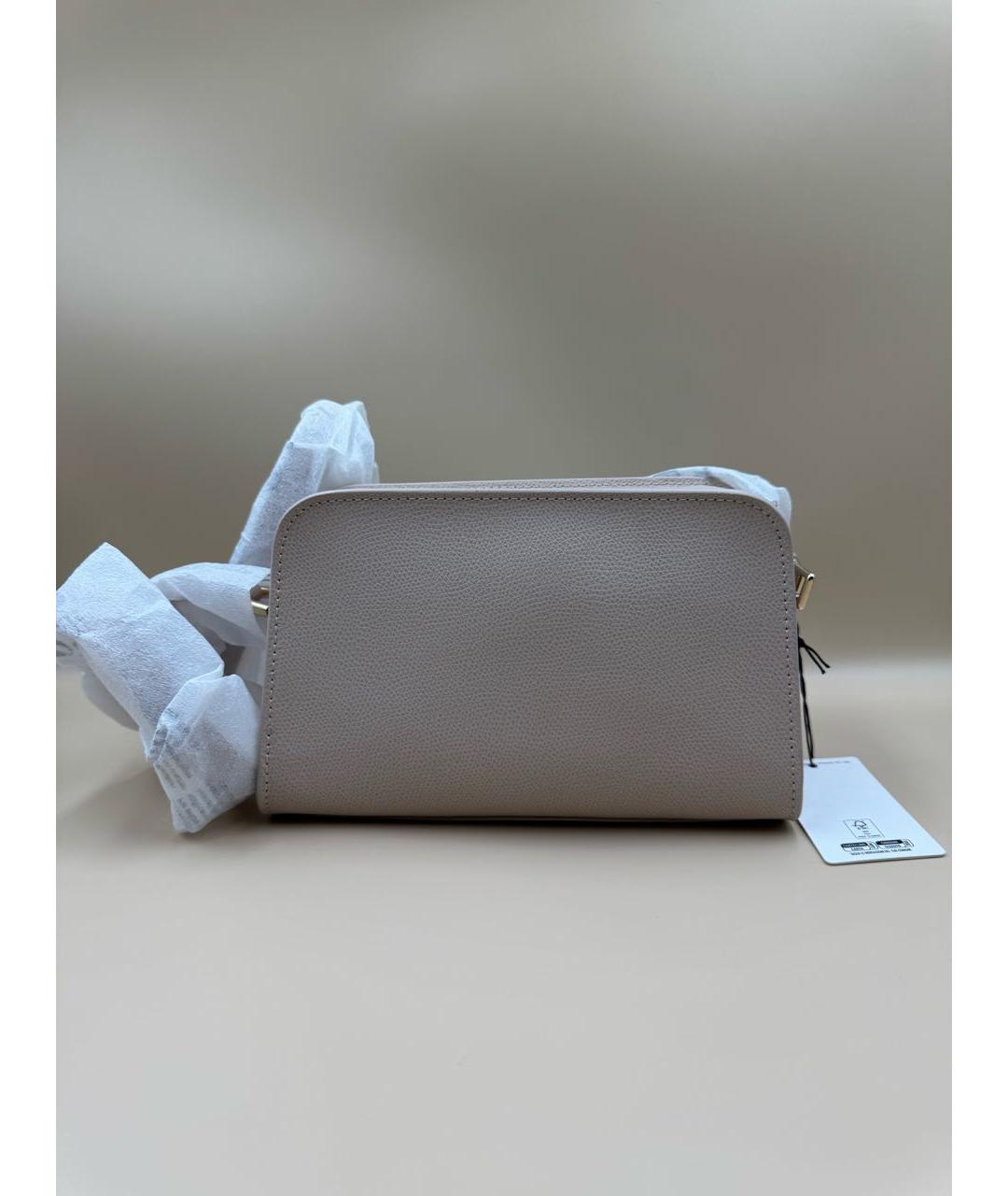 FURLA Бежевая кожаная сумка через плечо, фото 2