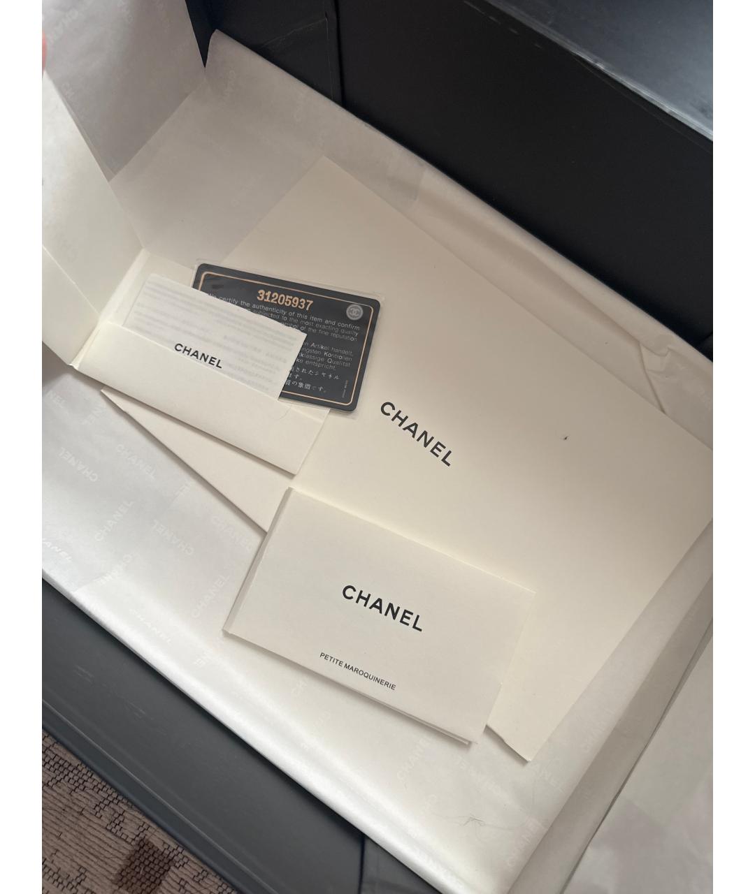 CHANEL Черная кожаная сумка через плечо, фото 6