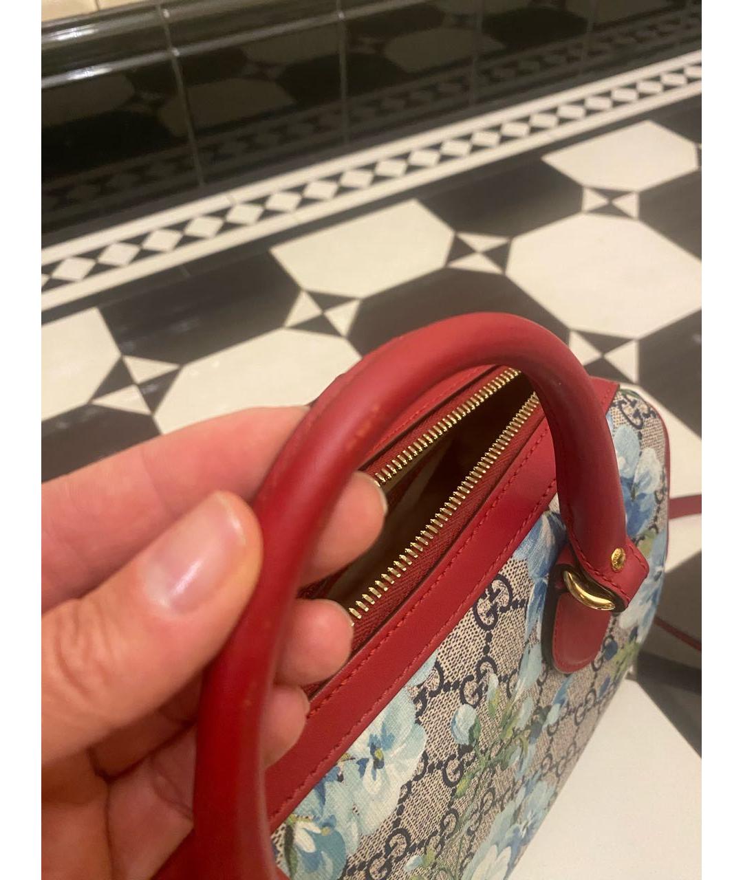GUCCI Мульти кожаная сумка с короткими ручками, фото 6