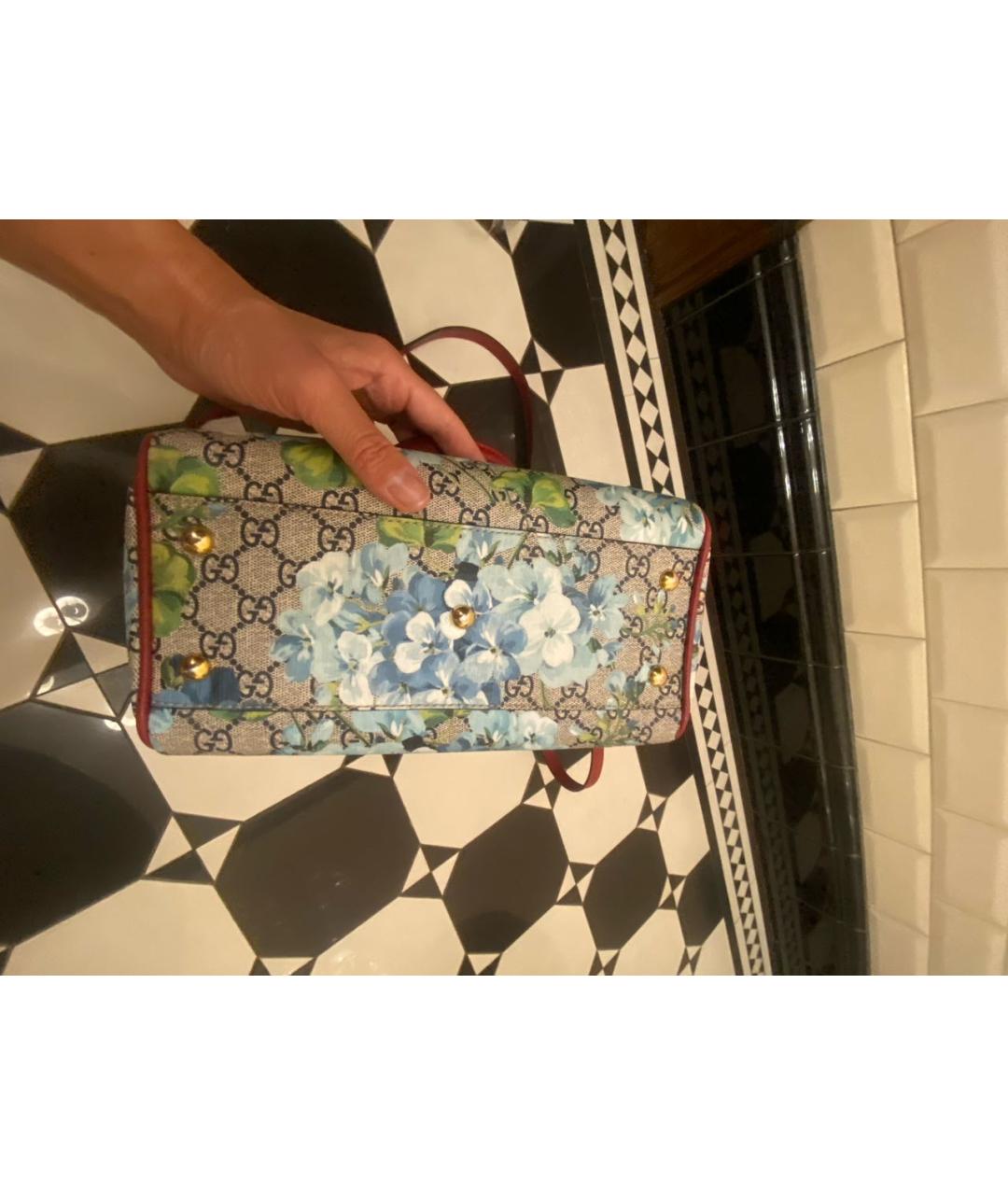 GUCCI Мульти кожаная сумка с короткими ручками, фото 5