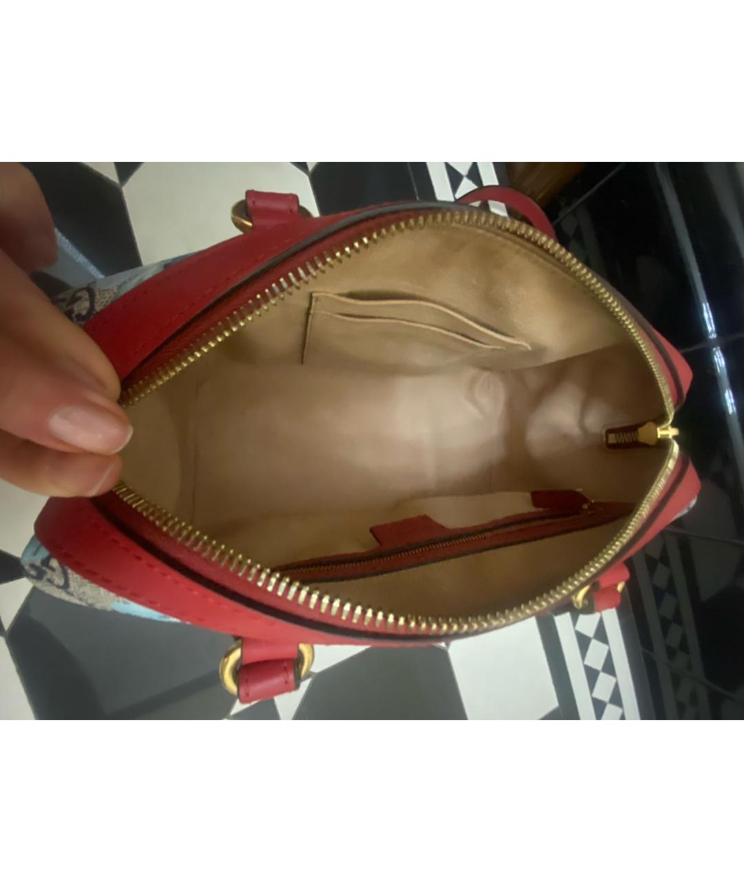 GUCCI Мульти кожаная сумка с короткими ручками, фото 4