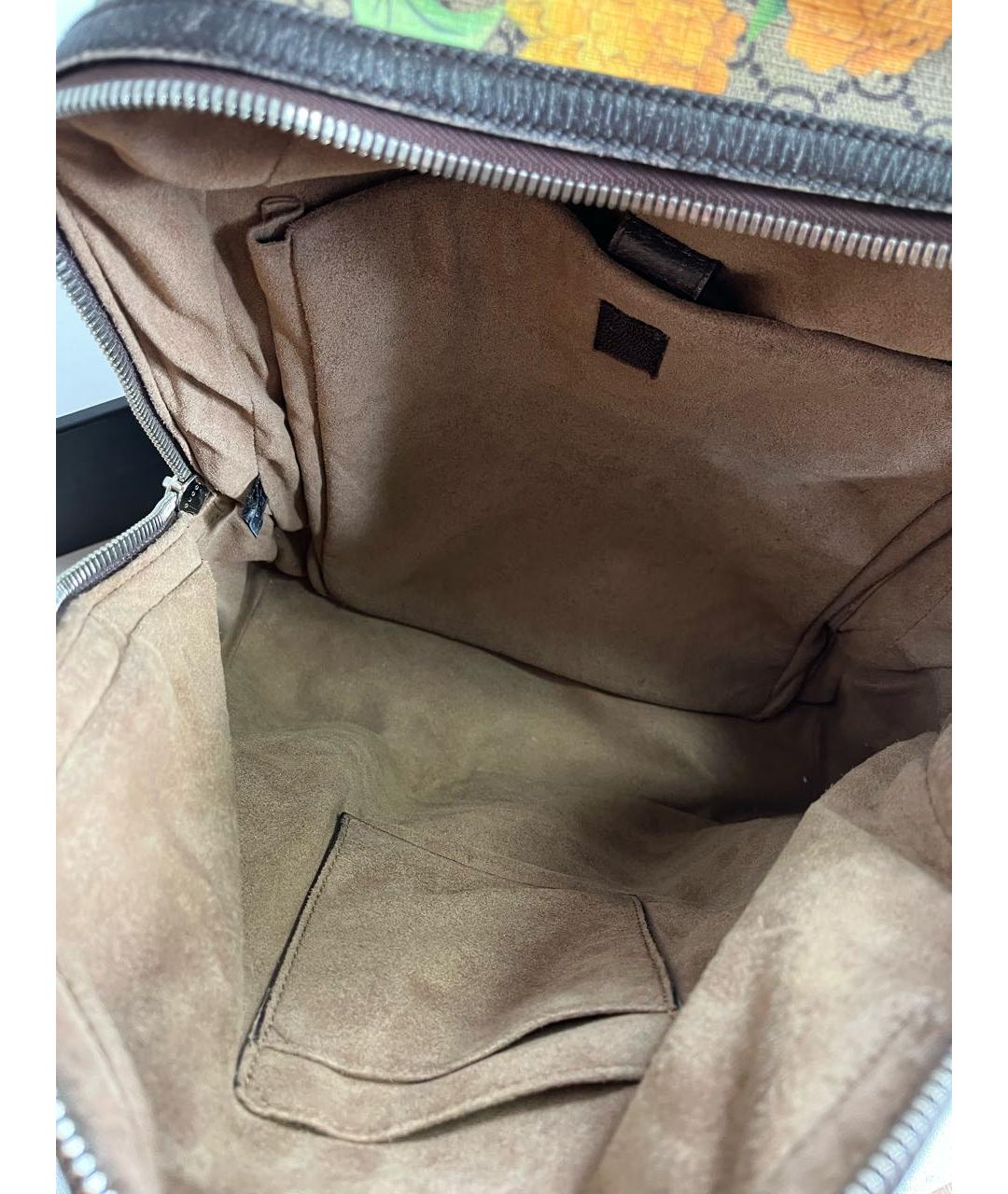 GUCCI Бежевый канва рюкзак, фото 4