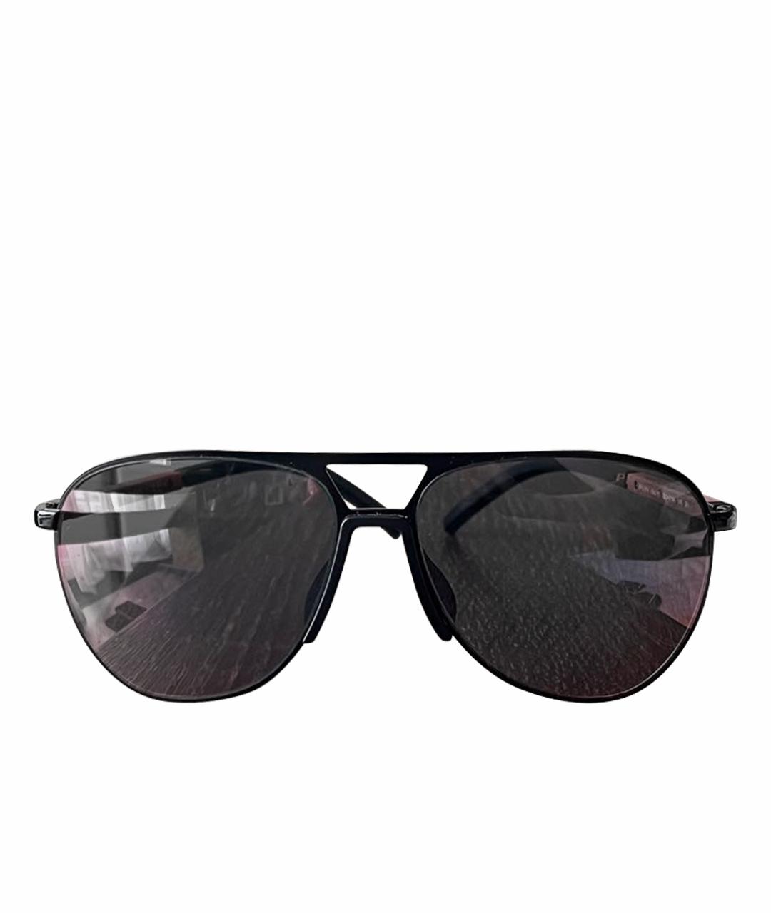 PRADA Черные металлические солнцезащитные очки, фото 1