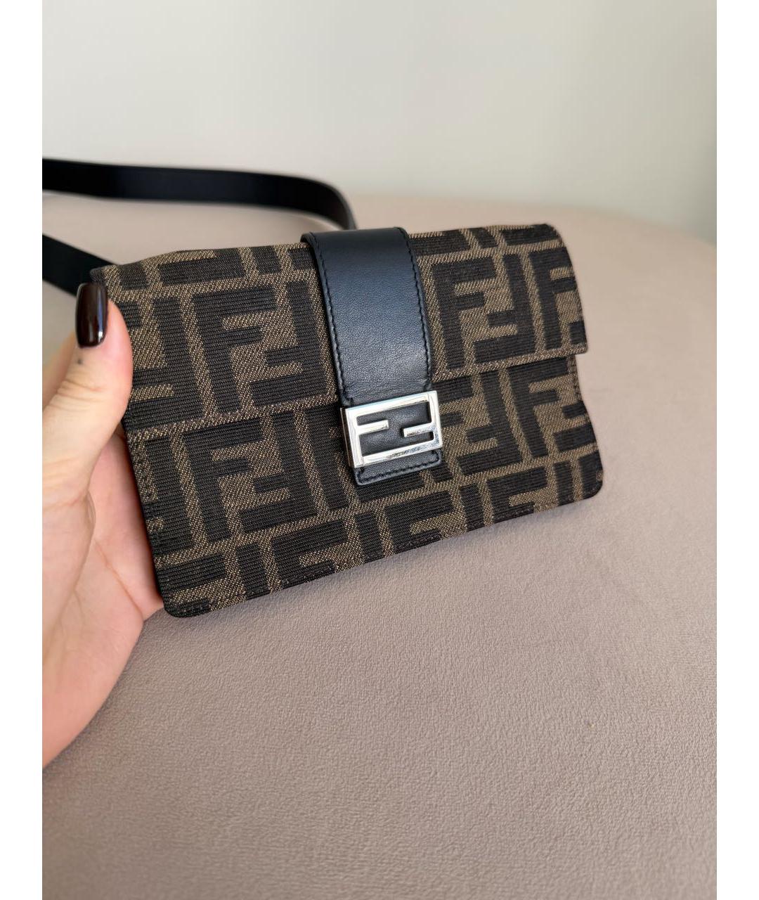FENDI Коричневая канва сумка через плечо, фото 2
