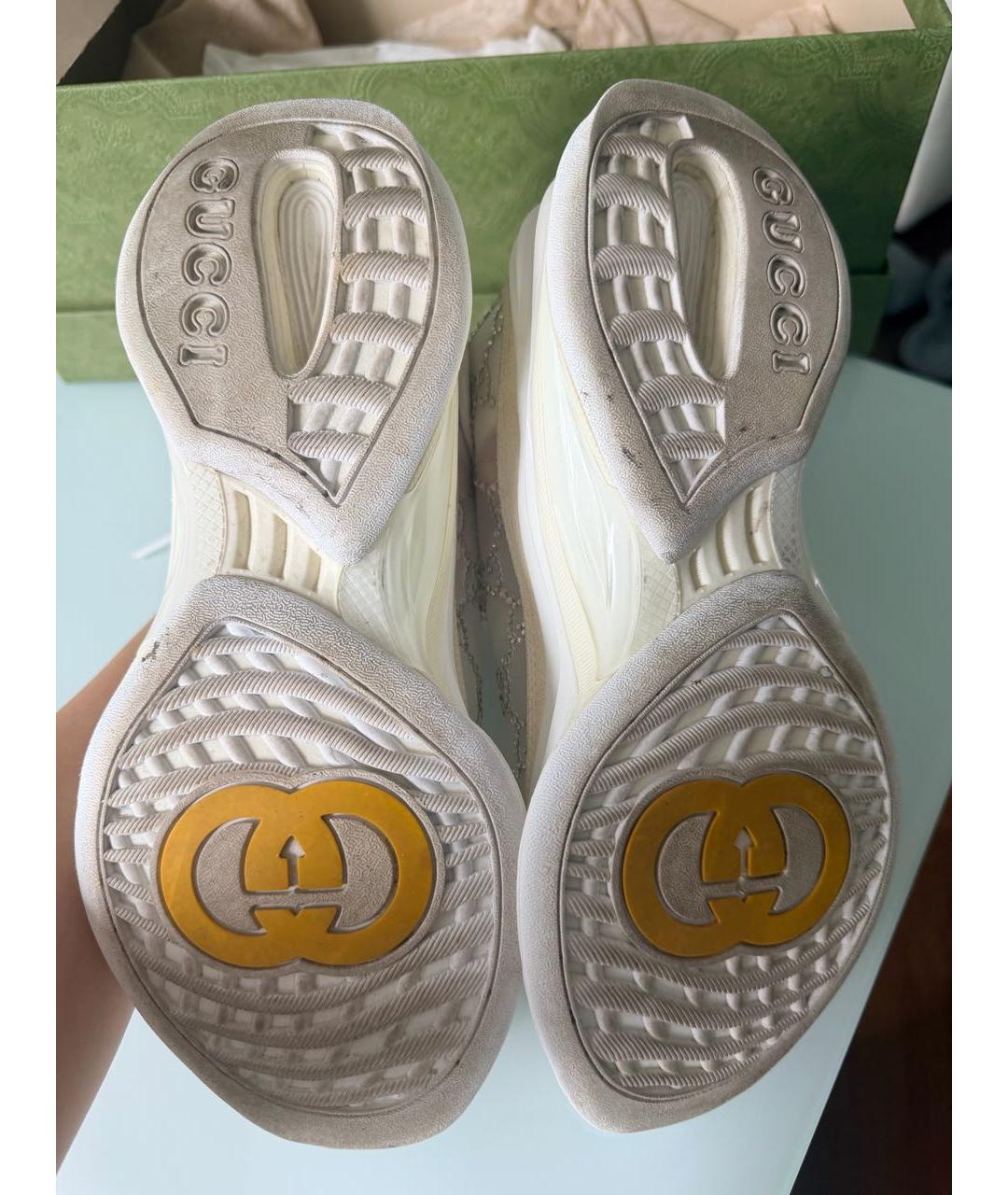 GUCCI Белые кроссовки, фото 8