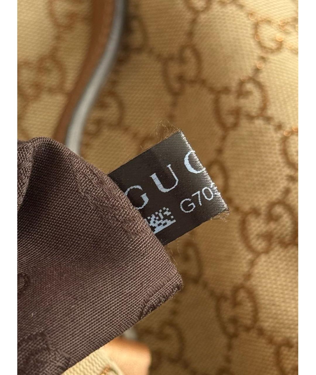 GUCCI Коричневая канва сумка тоут, фото 8