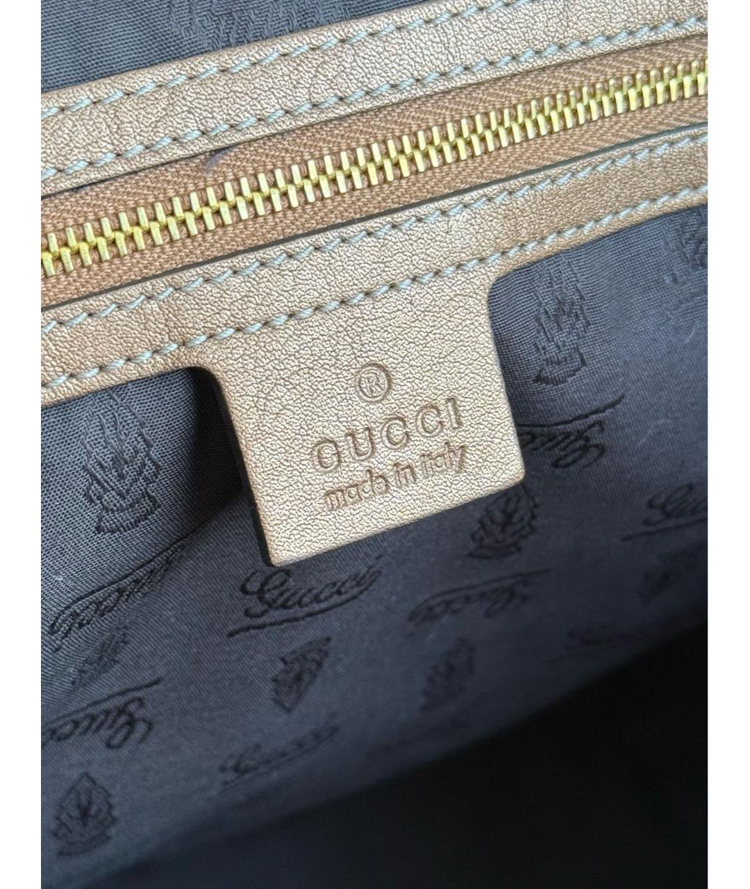GUCCI Коричневая канва сумка тоут, фото 5