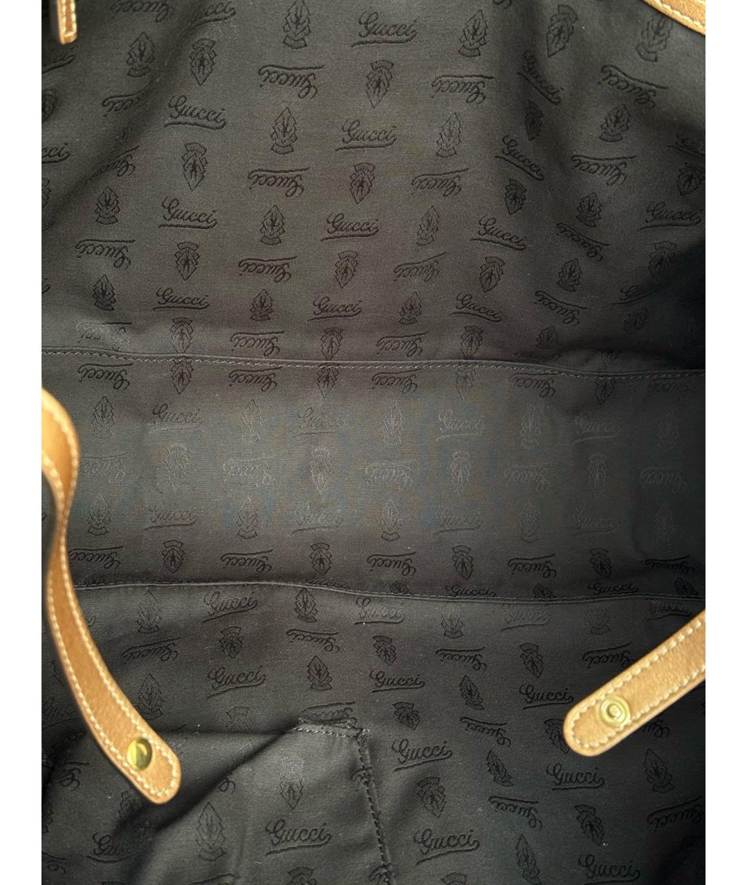 GUCCI Коричневая канва сумка тоут, фото 7