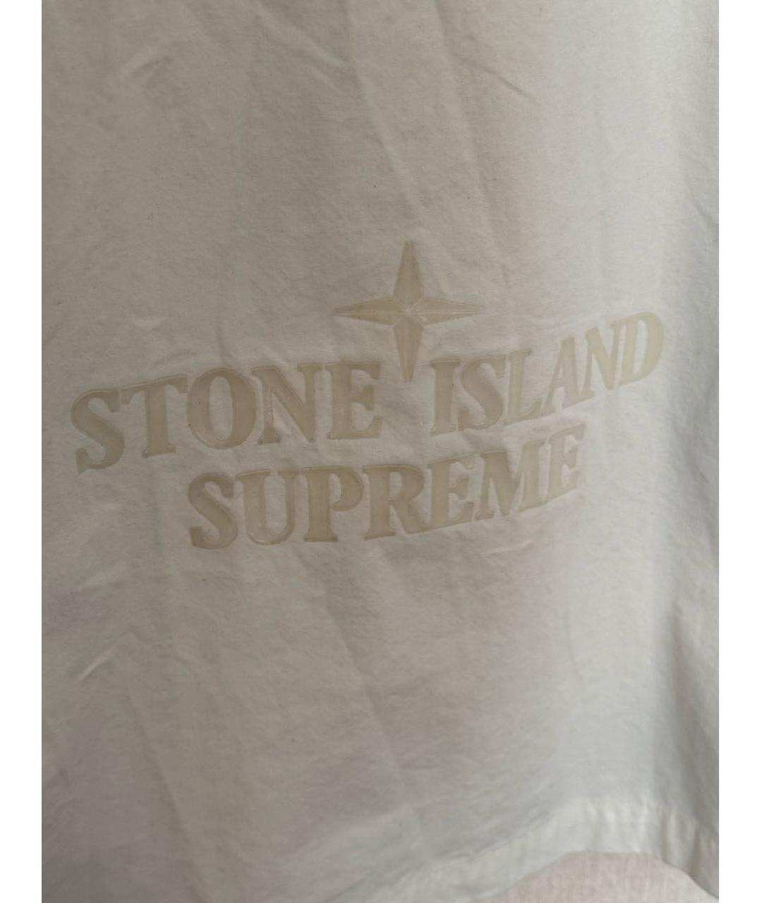 STONE ISLAND Бежевая хлопковая куртка, фото 8