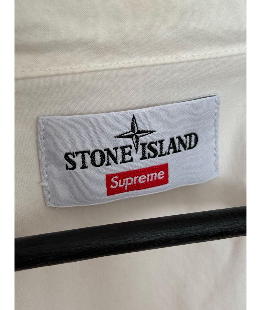 STONE ISLAND Бежевая хлопковая куртка, фото 6
