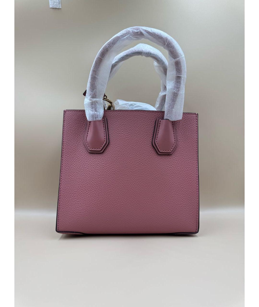 MICHAEL KORS Розовая кожаная сумка с короткими ручками, фото 2