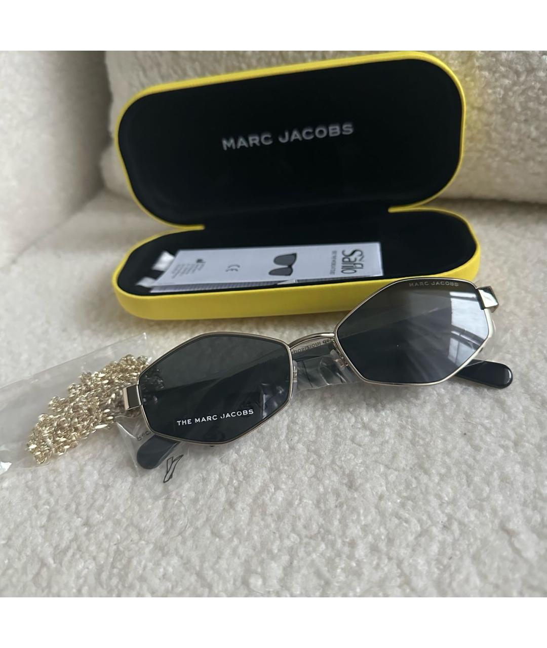 MARC JACOBS Антрацитовые металлические солнцезащитные очки, фото 2