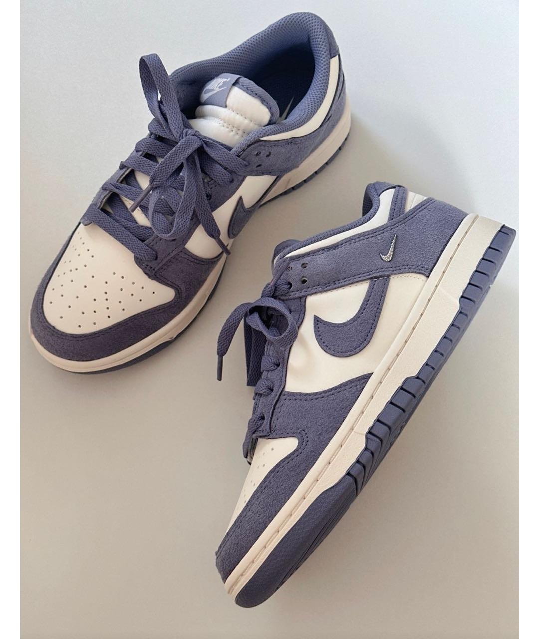 NIKE Синие замшевые кроссовки, фото 3