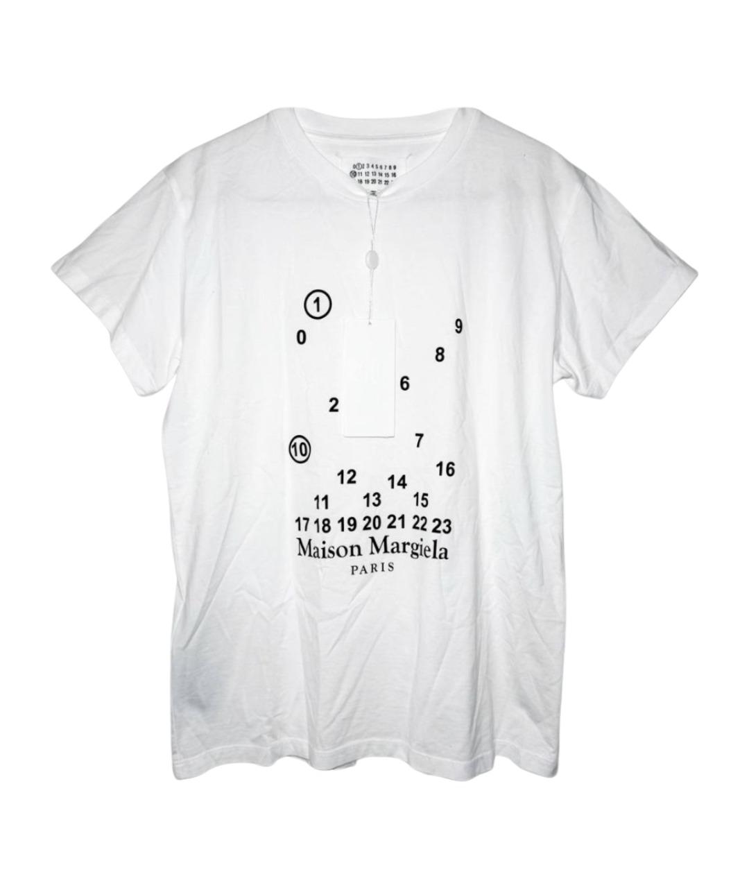 MAISON MARGIELA Белая хлопковая футболка, фото 1